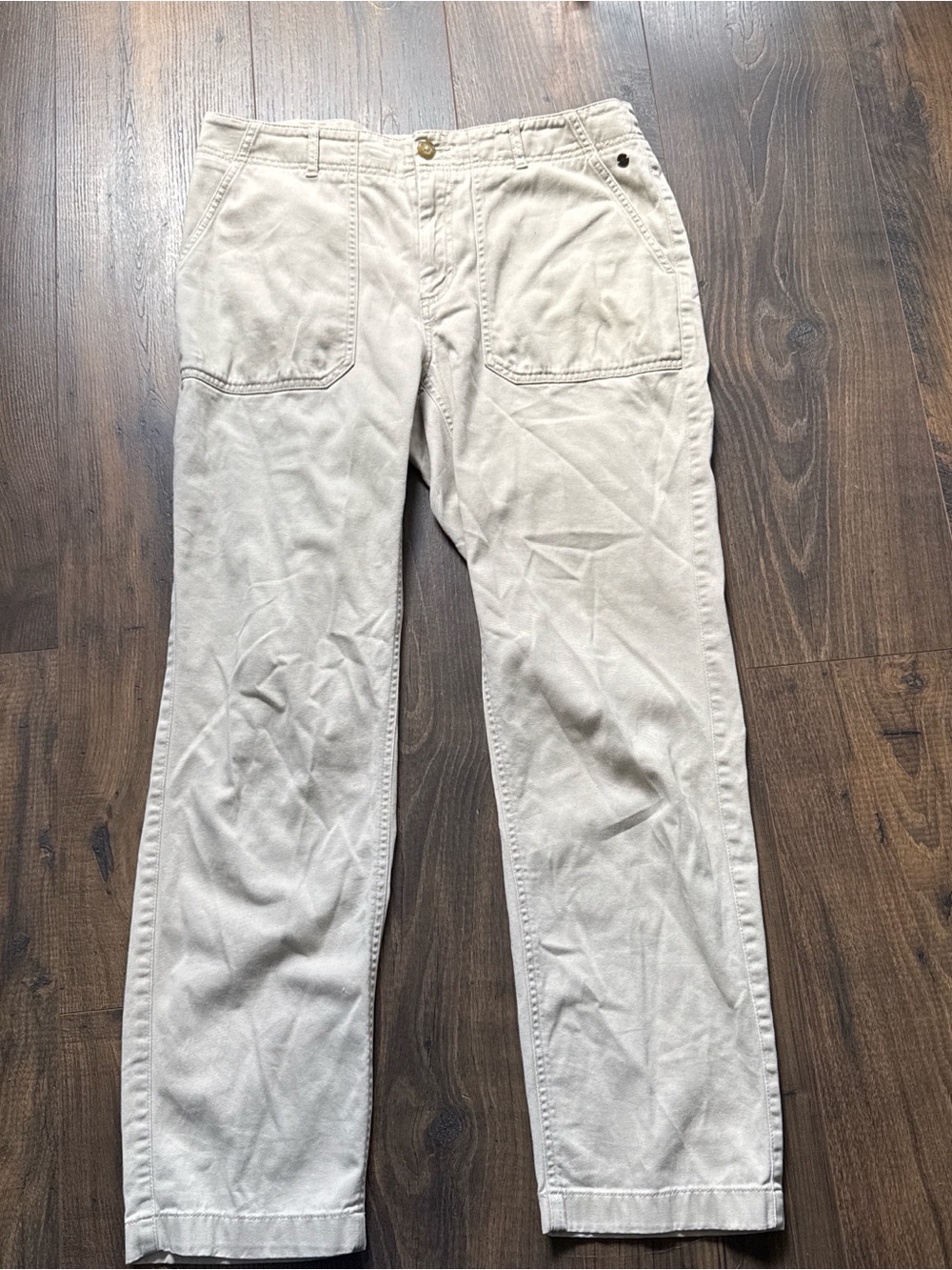 L.L. Bean Light Beige Workwear Chinos